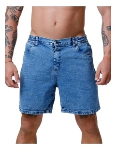 Axis Denim Shorts in Blue