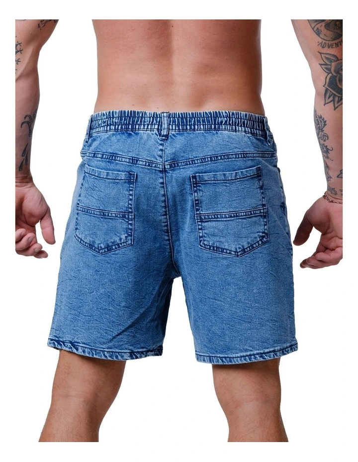 Axis Denim Shorts in Blue image 5