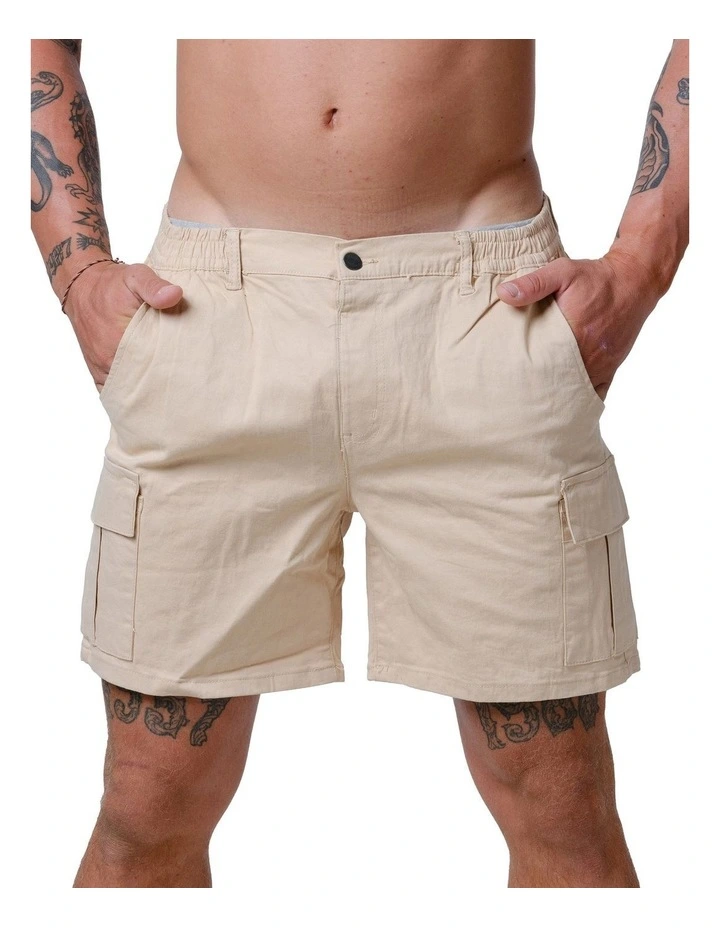 Classic Cargo Shorts in Beige image 4