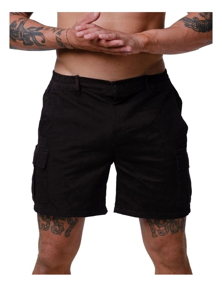 Classic Cargo Shorts in Black image 3