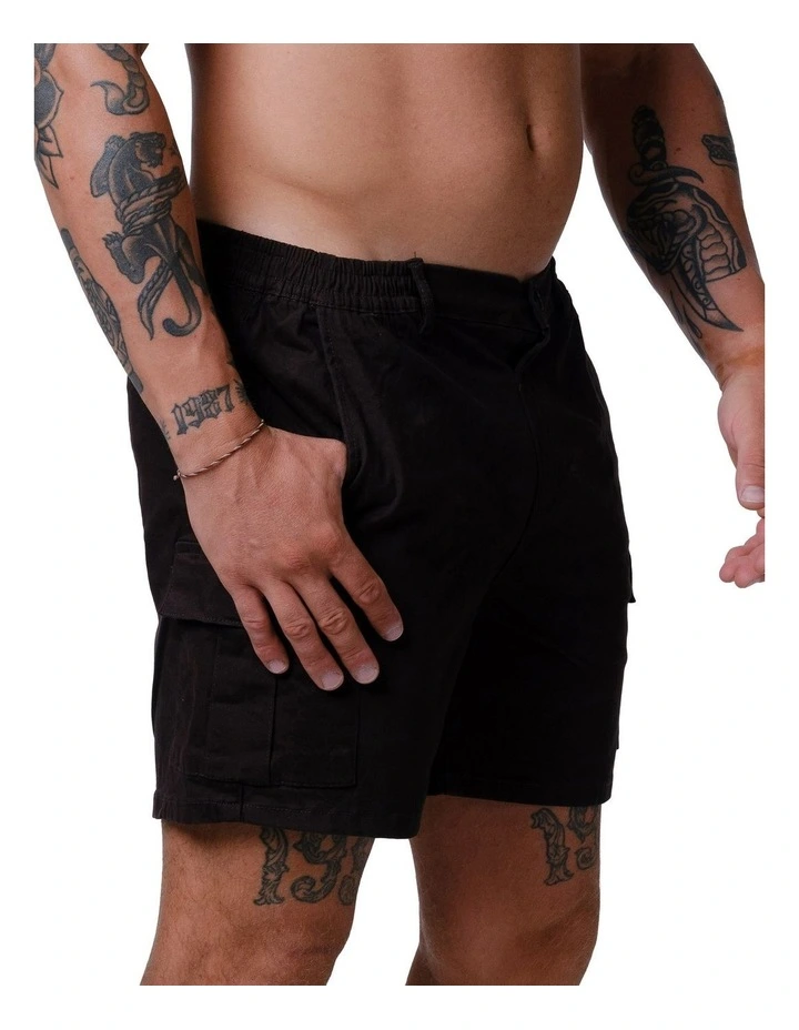 Classic Cargo Shorts in Black image 4