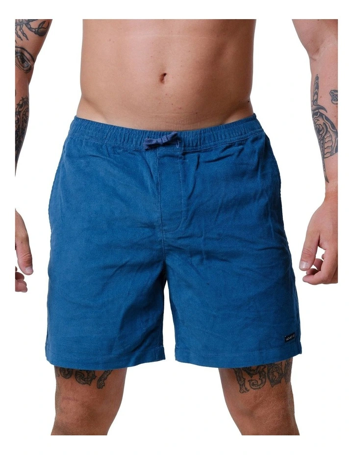 Vacant Cord Shorts in Blue image 1