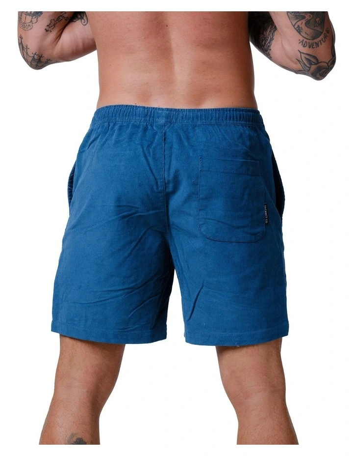 Vacant Cord Shorts in Blue image 2