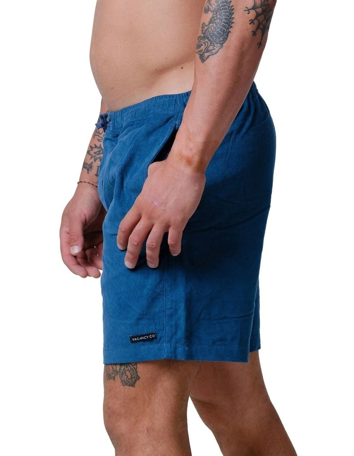 Vacant Cord Shorts in Blue image 5
