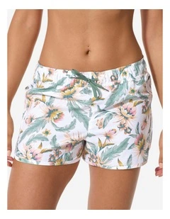 Tini Belly Swim Shorts in White