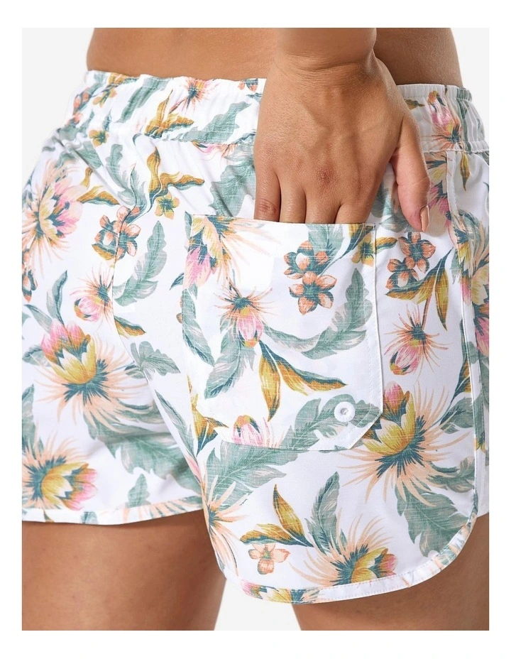 Tini Belly Swim Shorts in White image 5