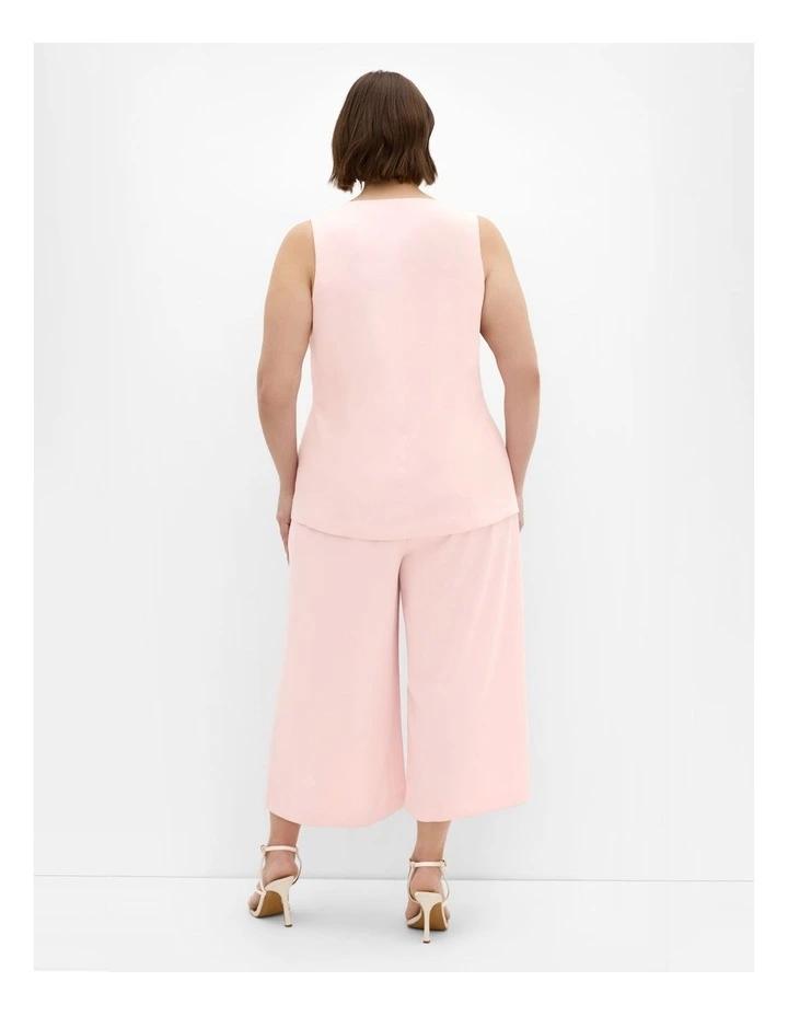 Plus Size Abbie Vest in Baby Pink image 2