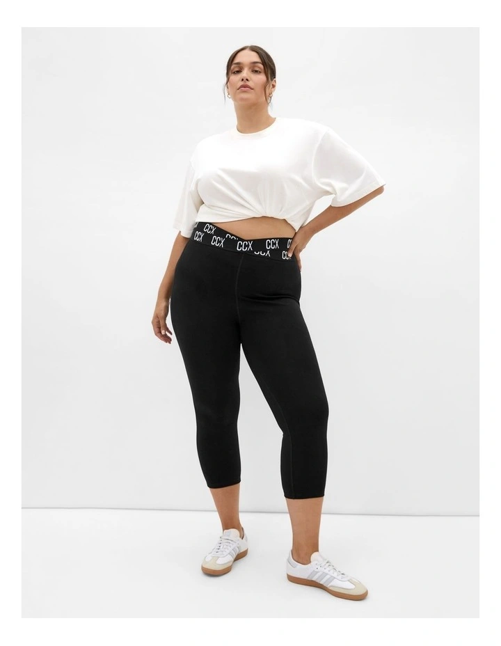 Plus Size Active Legging in Black image 1