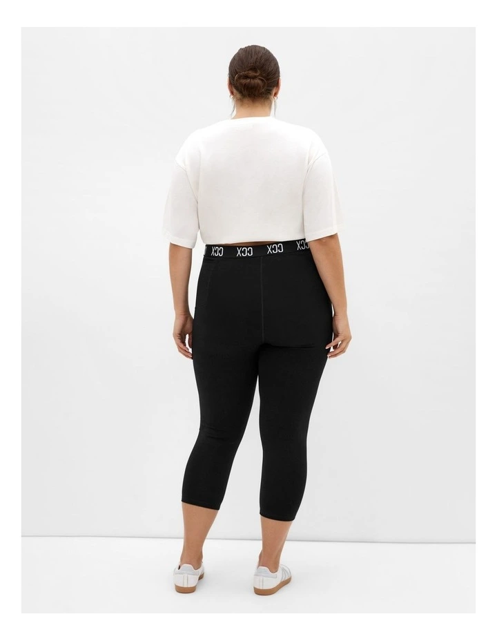 Plus Size Active Legging in Black image 2