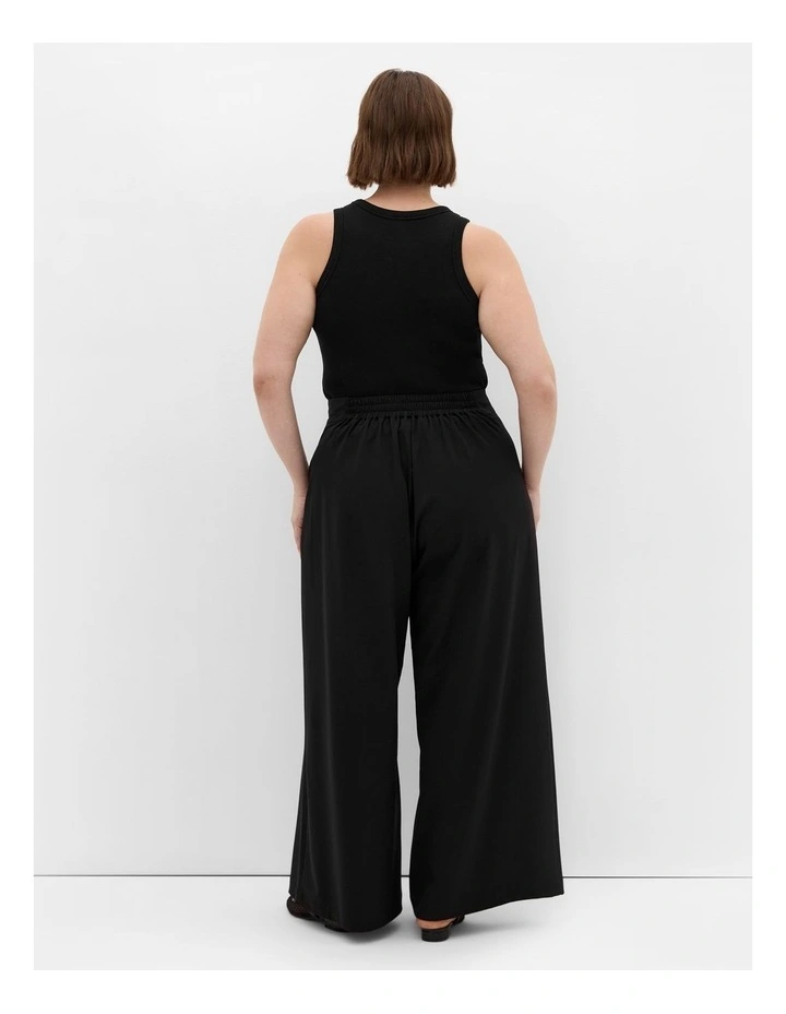 Plus Size Abbigail Wide Leg Pant in Black image 2