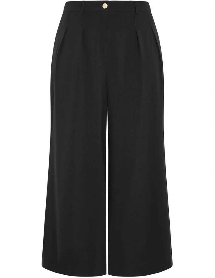 Plus Size Abbigail Wide Leg Pant in Black image 3