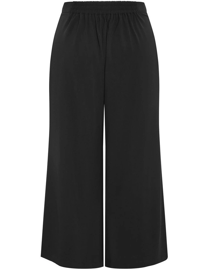 Plus Size Abbigail Wide Leg Pant in Black image 4
