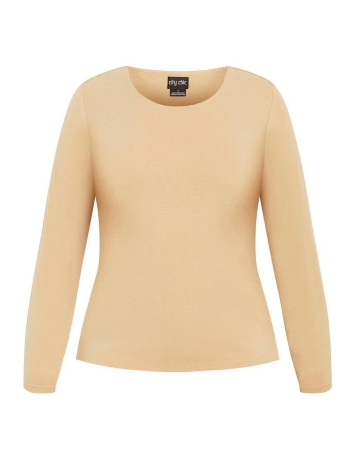 Plus Size Noa Top in Latte image 6