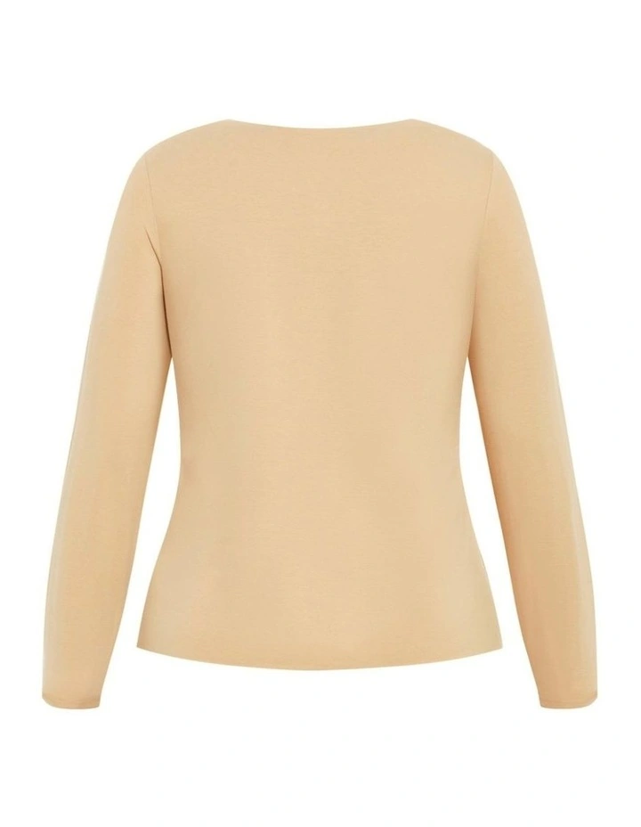 Plus Size Noa Top in Latte image 7