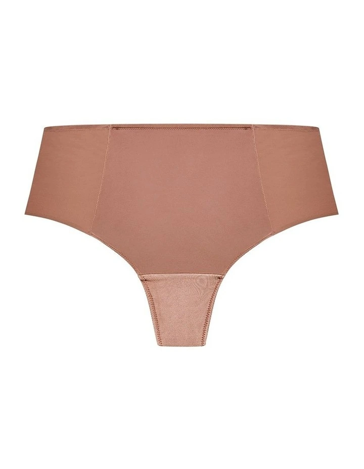 Plus Size Smooth Control Thong in Bronze image 3
