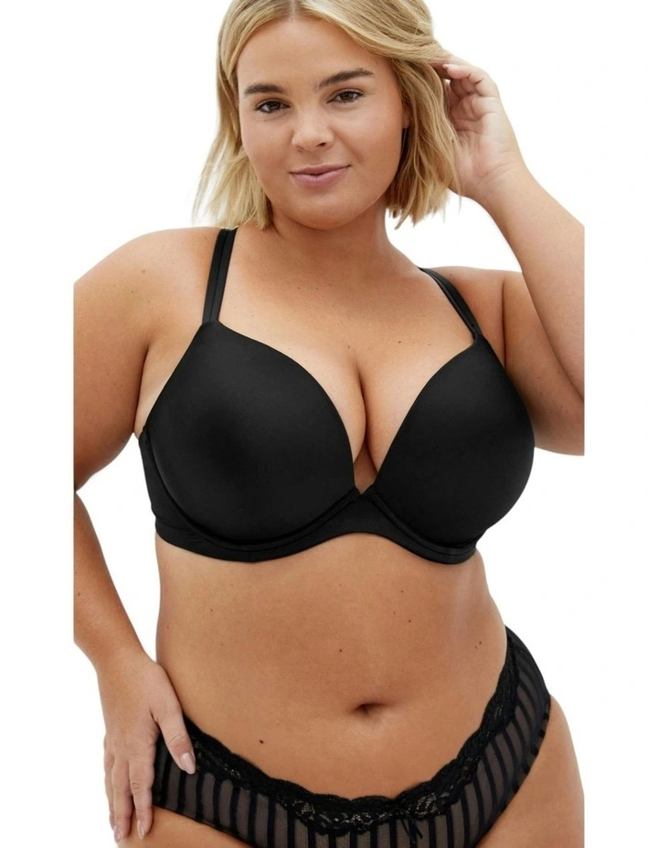 Adore Push Up Bra in Black image 1