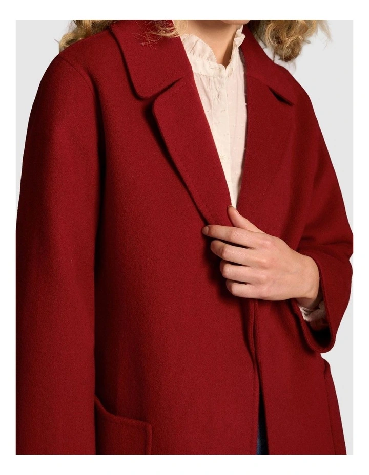 Wool Jacket - Crimson image 4