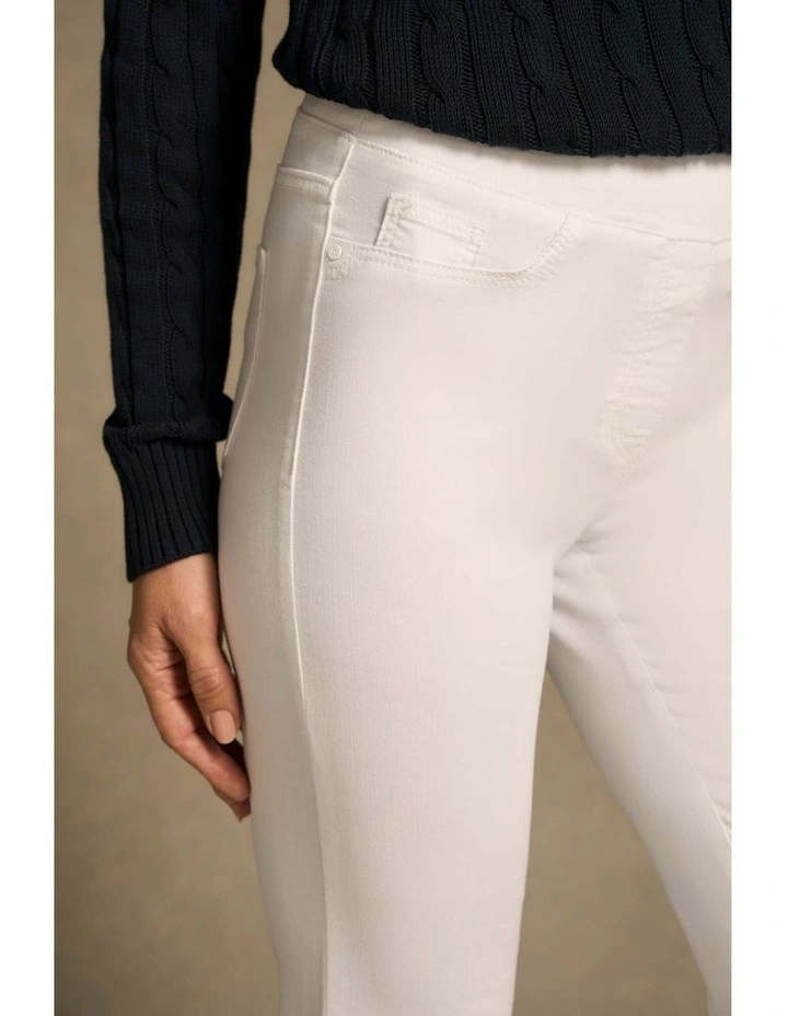 Bengajean(R) Full Length Straight Leg - White image 3