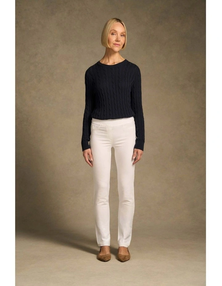 Bengajean(R) Full Length Straight Leg - White image 6
