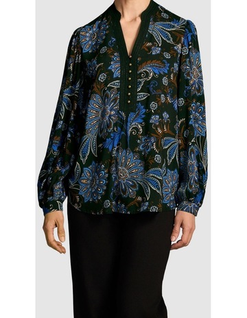 Indigo Chintz Print colour