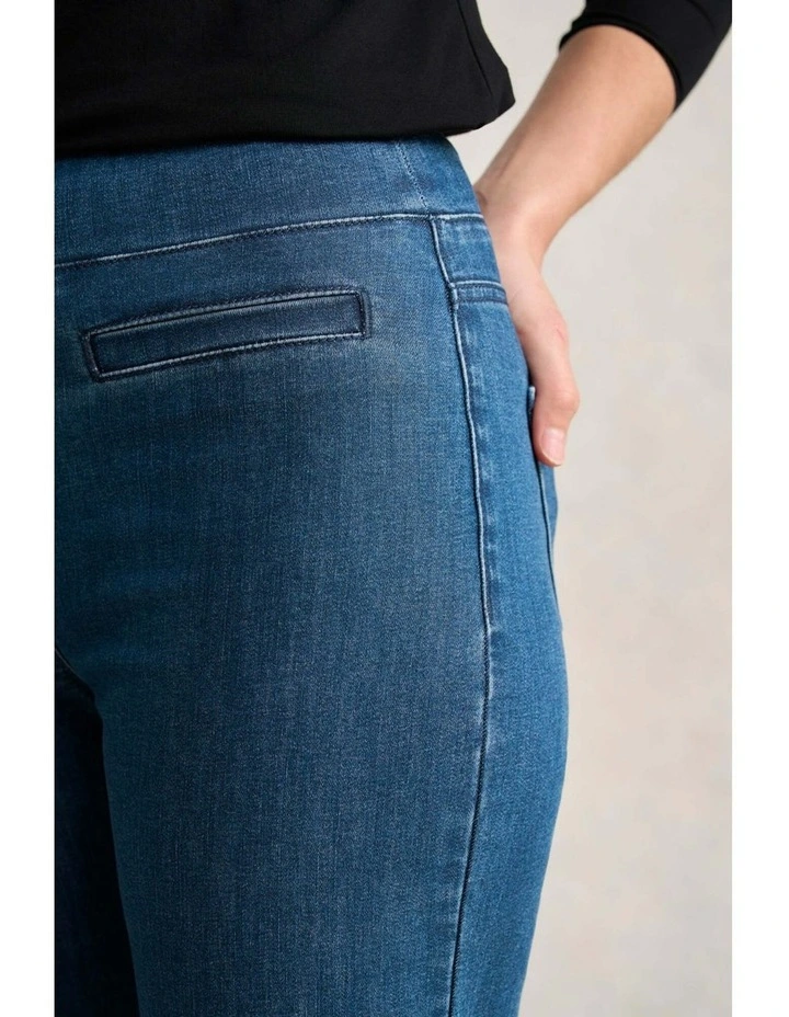 Bengajean(R) Le Flare - Washed Mid Indigo image 2