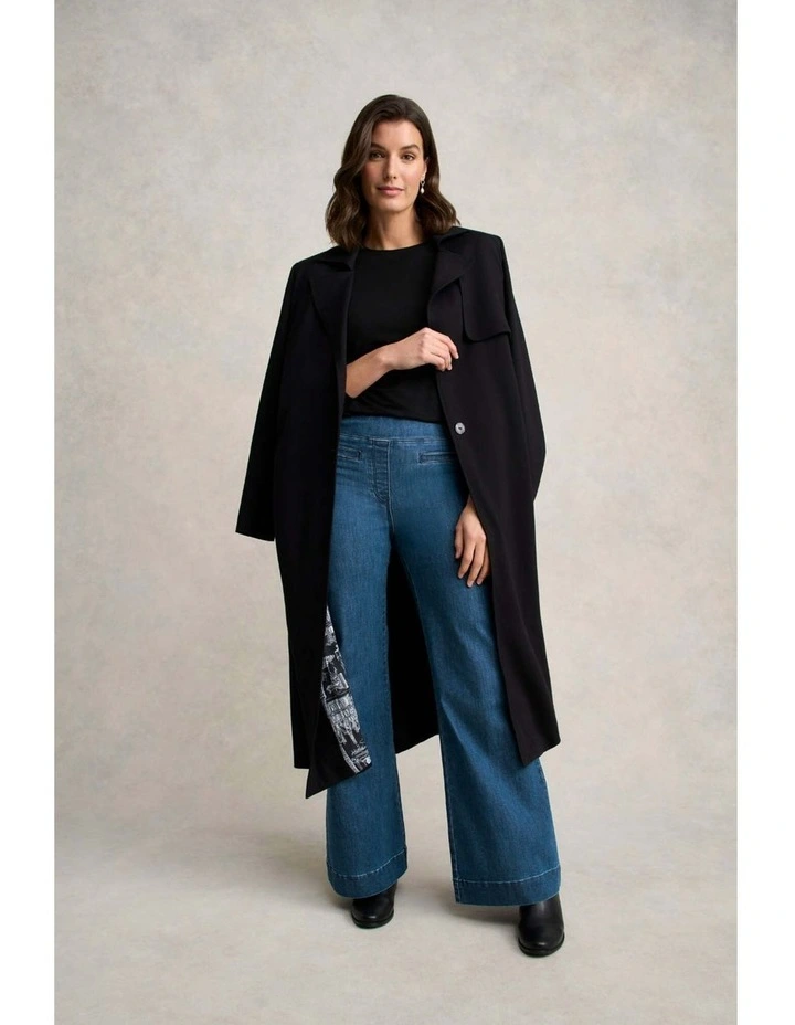 Bengajean(R) Le Flare - Washed Mid Indigo image 3