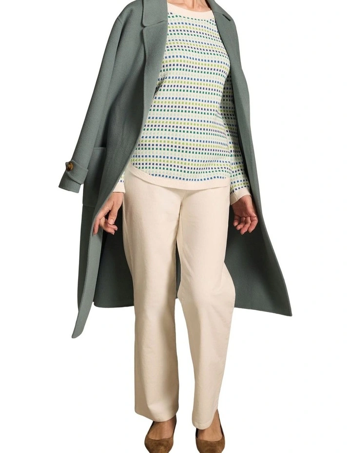 Jacquard Cotton Jumper - Multi-Colour Dot image 4