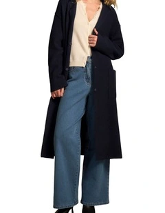Wool Coat - Indigo