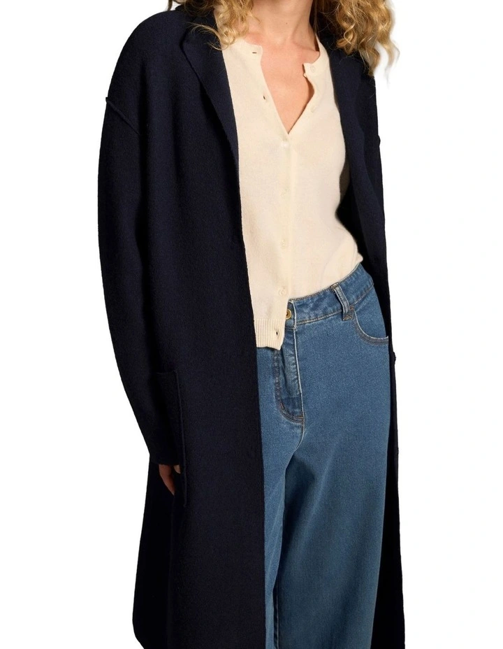 Wool Coat - Indigo image 5