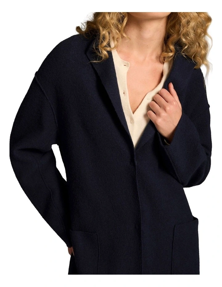 Wool Coat - Indigo image 6