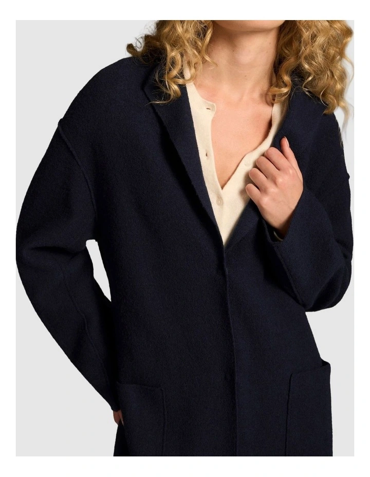 Wool Coat - Indigo image 6