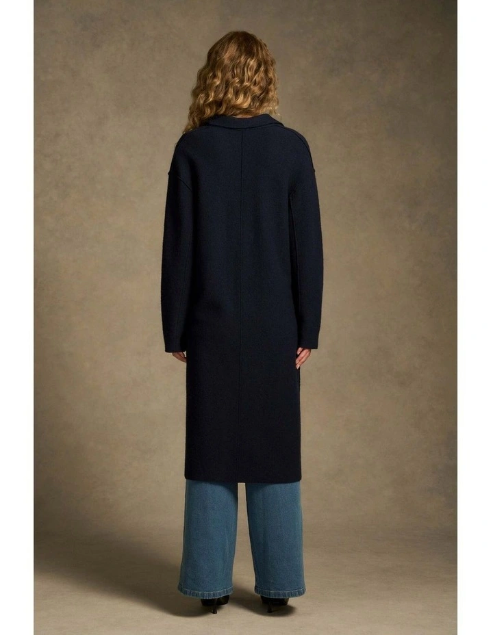 Wool Coat - Indigo image 7