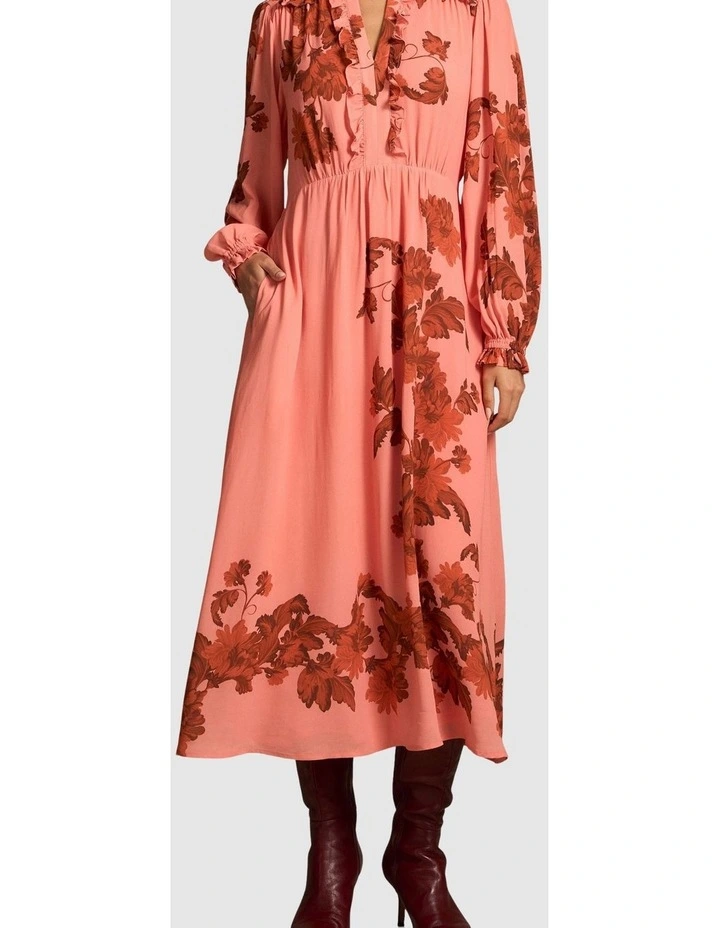 Ruffle Detail Dress - Sienna Floral Print image 1