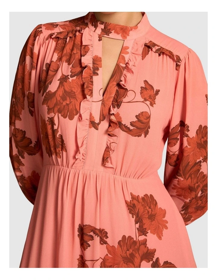 Ruffle Detail Dress - Sienna Floral Print image 3