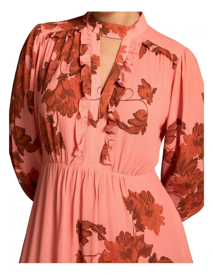 Ruffle Detail Dress - Sienna Floral Print image 4