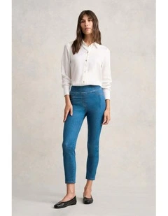 Bengajean(R) 7/8 Skinny Leg - Indigo Mid Wash