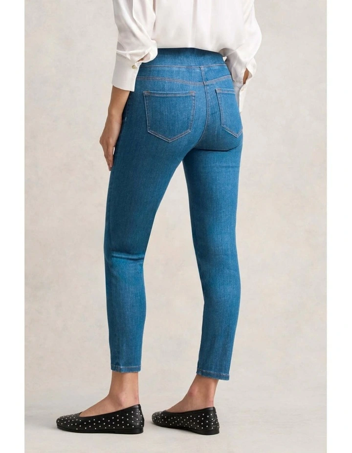 Bengajean(R) 7/8 Skinny Leg - Indigo Mid Wash image 2