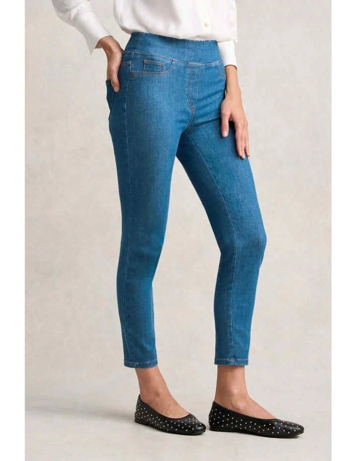 Bengajean(R) 7/8 Skinny Leg - Indigo Mid Wash image 3