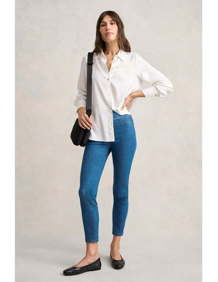 Bengajean(R) 7/8 Skinny Leg - Indigo Mid Wash image 5