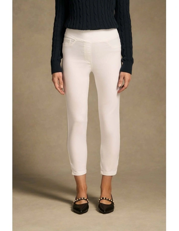 Bengajean(R) 3/4 Slim Leg - White image 1