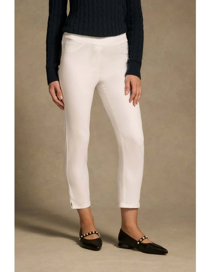 Bengajean(R) 3/4 Slim Leg - White image 2