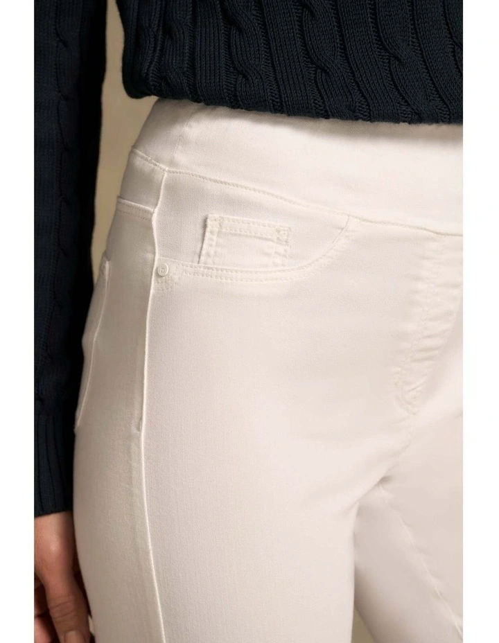 Bengajean(R) 3/4 Slim Leg - White image 3