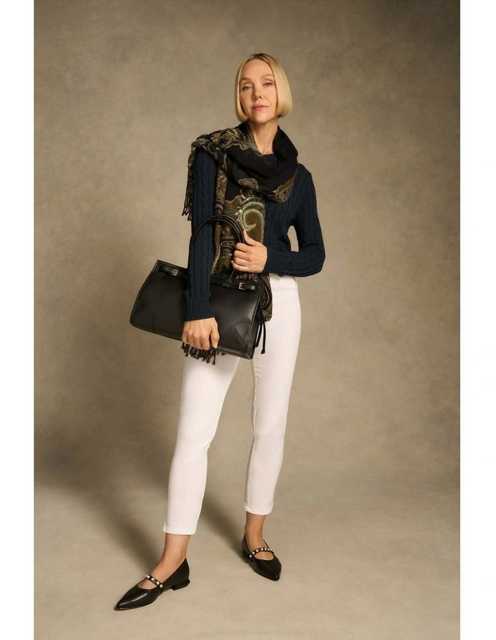 Bengajean(R) 3/4 Slim Leg - White image 6