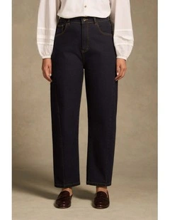 Barrel Leg Jean - Dark Denim