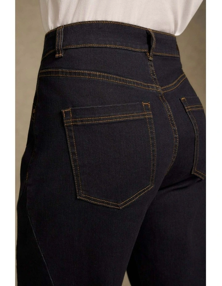 Barrel Leg Jean - Dark Denim image 5