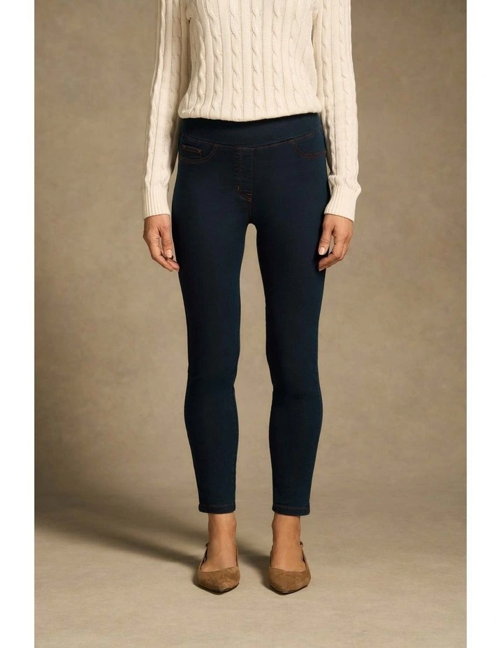 Bengajean(R) Good Earth Cotton(R) 7/8 Skinny Leg - Clean Denim Blue image 1