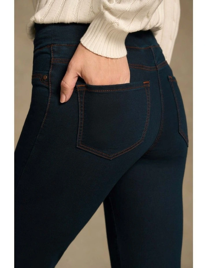 Bengajean(R) Good Earth Cotton(R) 7/8 Skinny Leg - Clean Denim Blue image 4