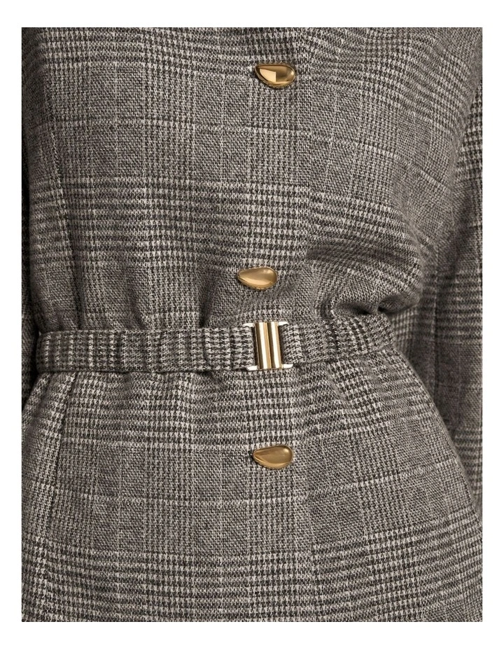 Sculpted Check Jacket - Glen Check image 4