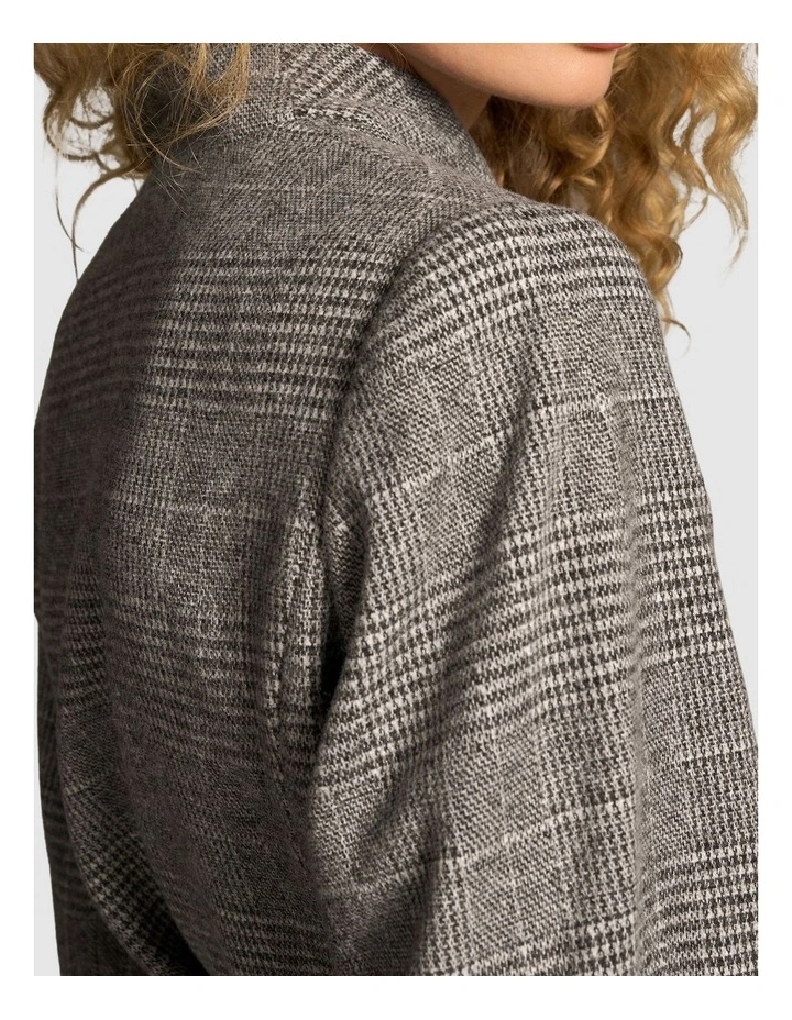 Sculpted Check Jacket - Glen Check image 5