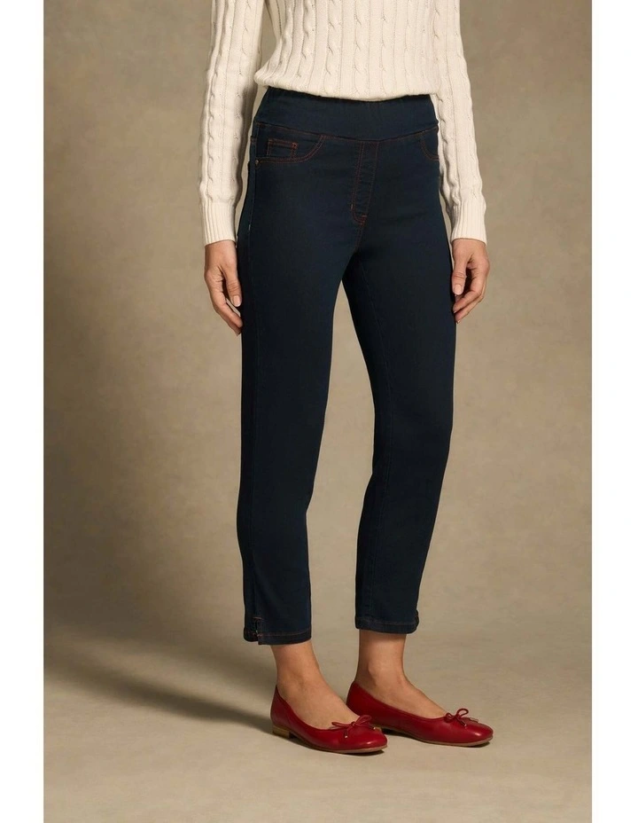 Bengajean(R) Good Earth Cotton(R) 3/4 Slim Leg - Clean Denim Blue image 2